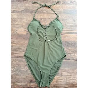 Cabana del Sol Bathing Suit Olive One Piece